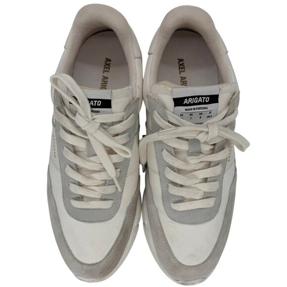 Axel Arigato Shoes Men\'s Size 8 White Suede Canvas Low Top Casual Sneakers main image 4
